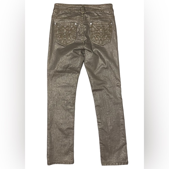 Reba Gold Shimmer Jeans - Picture 3 of 8